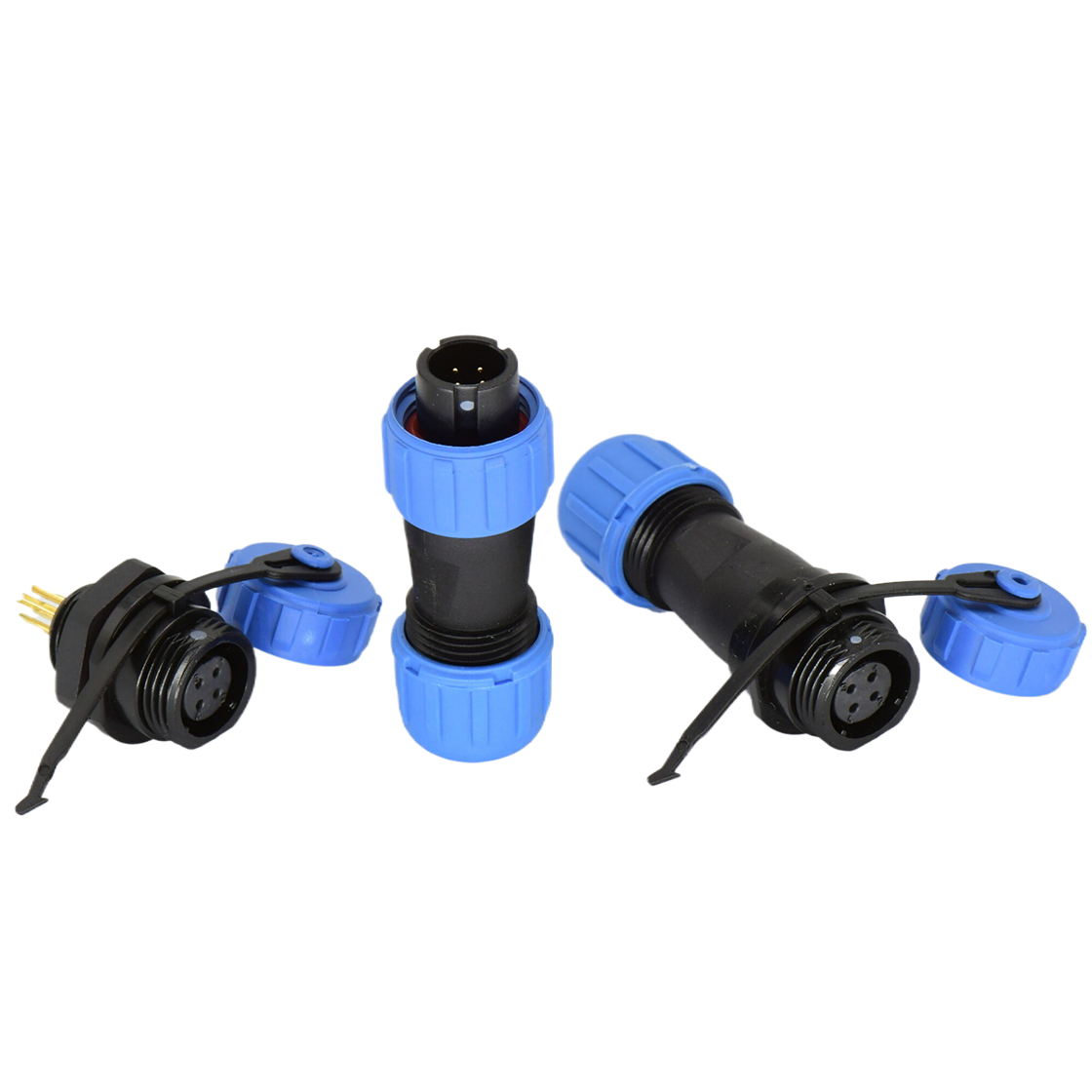 DP11系列 圆形航空插头 4芯电缆对接母插座 电缆直径4-6.5mm