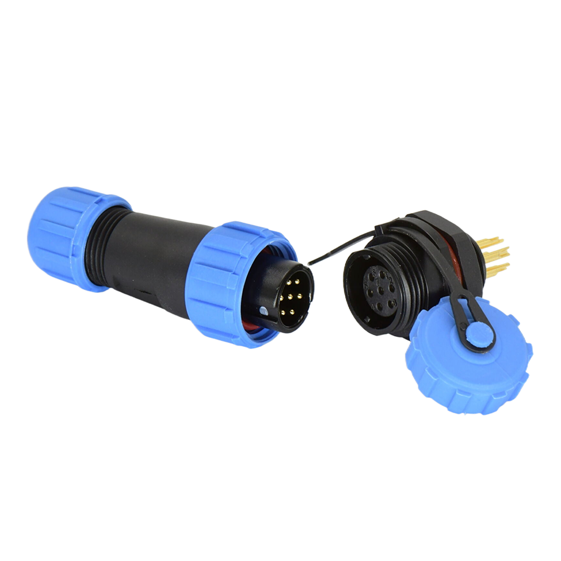 DP13系列 航空插头 7芯后螺母母插座