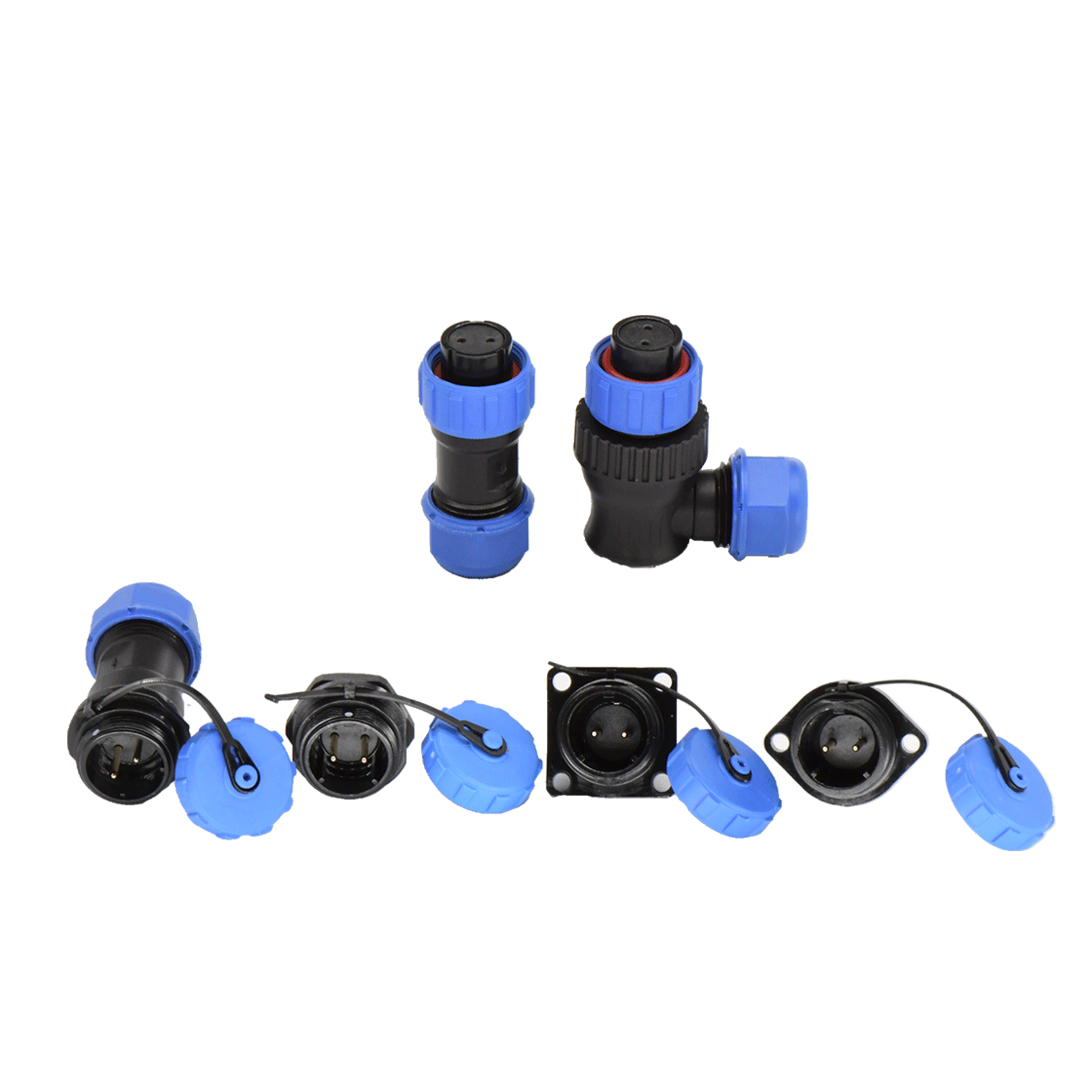 DP17系列 航空插头 2芯电缆母插头 电缆直径7-10mm