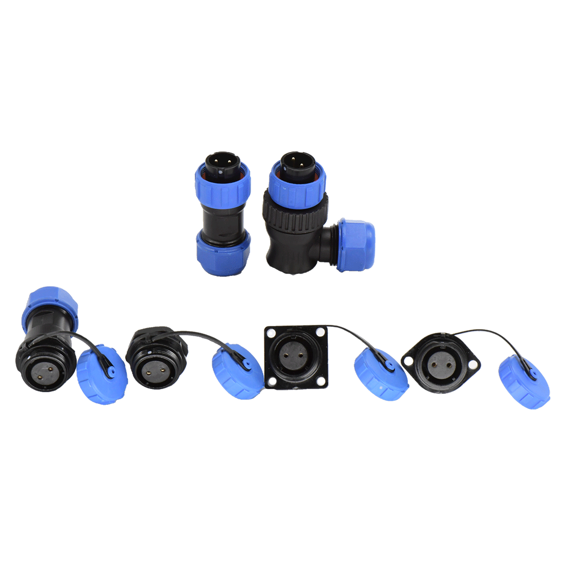 DP17系列 航空插头 2芯电缆公插头 电缆直径7-10mm