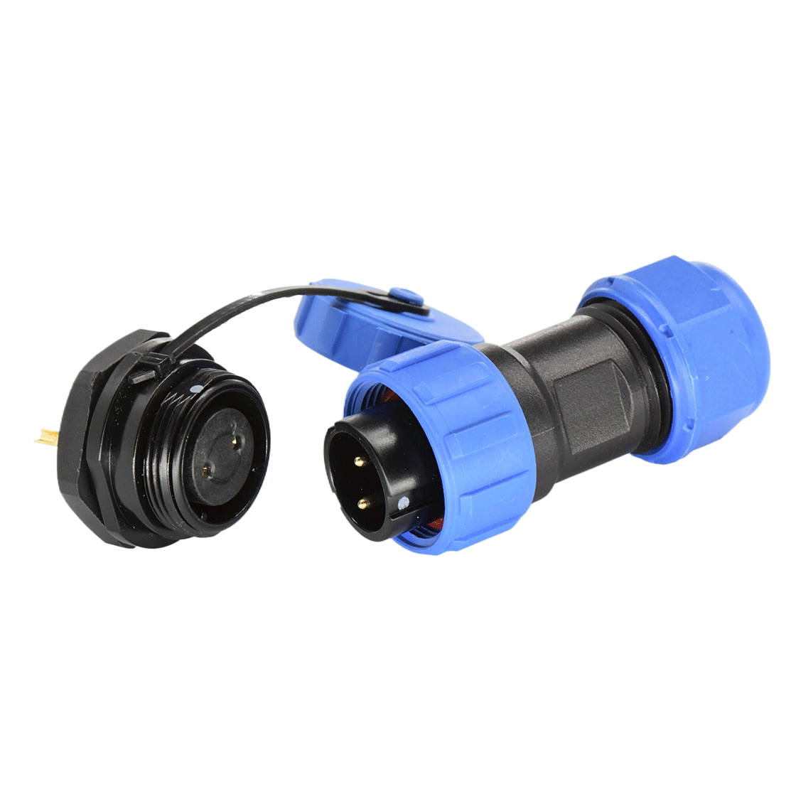 DP17系列 航空插头 2芯后螺母母插座