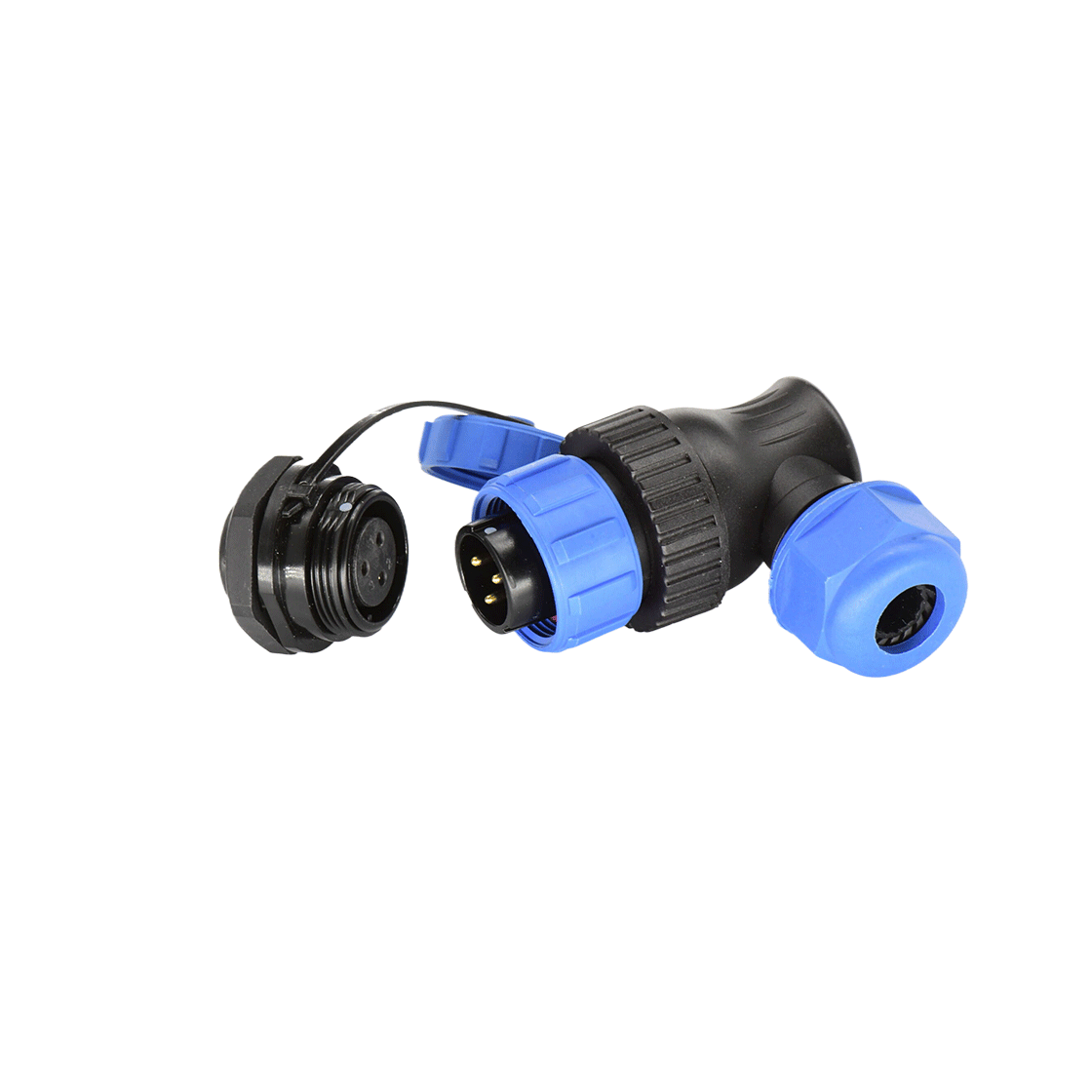 DP17系列 航空插头 3芯后螺母母插座