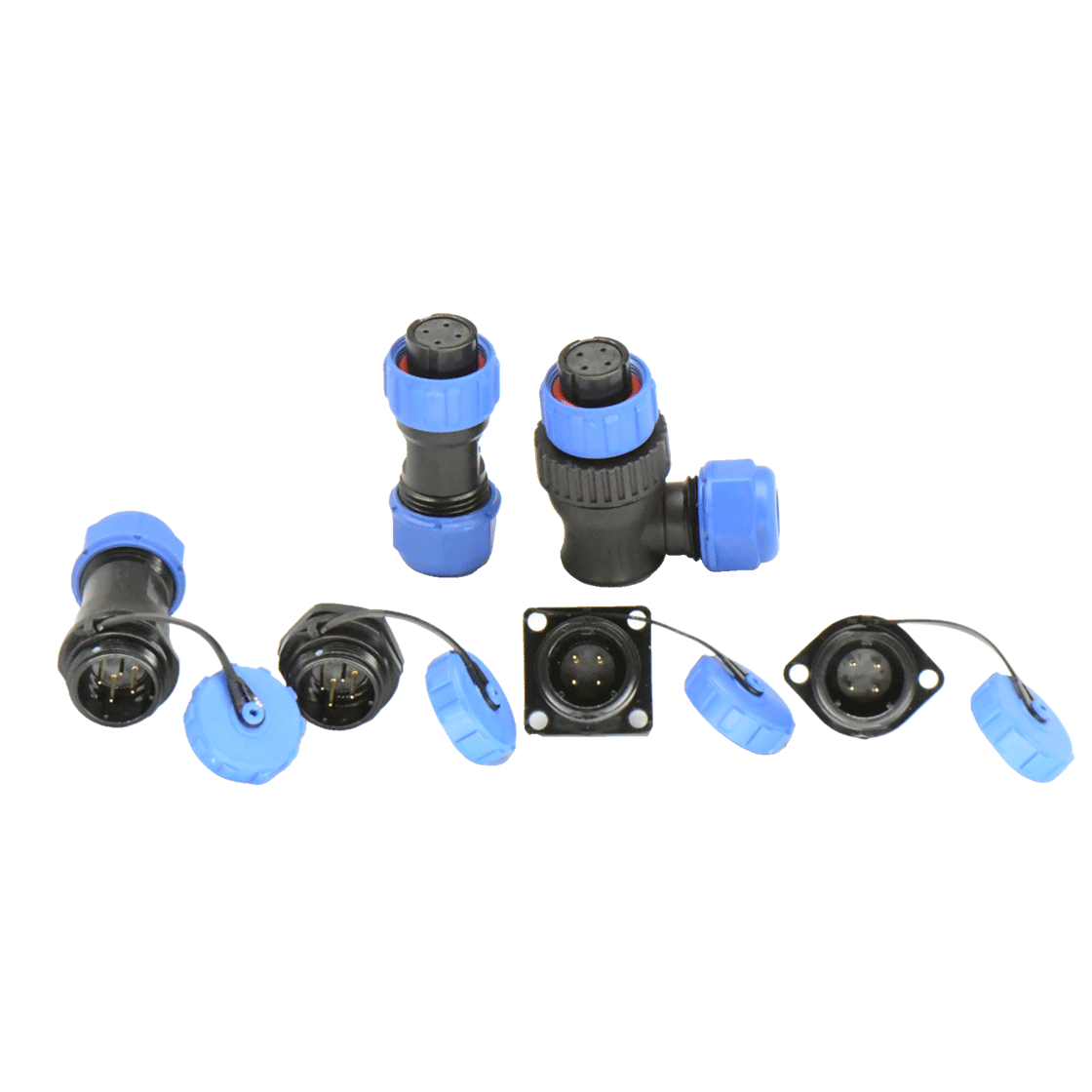 DP17系列 航空插头 4芯电缆母插头 电缆直径7-10mm