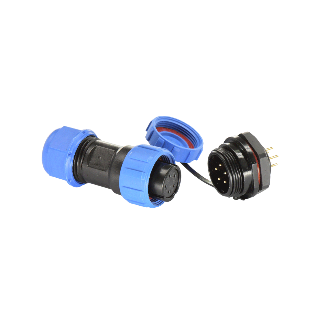 DP17系列 航空插头 5芯后螺母公插座