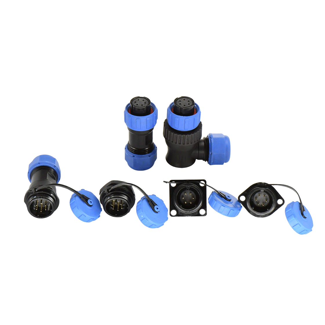 DP17系列 航空插头 6芯电缆母插头 电缆直径7-10mm