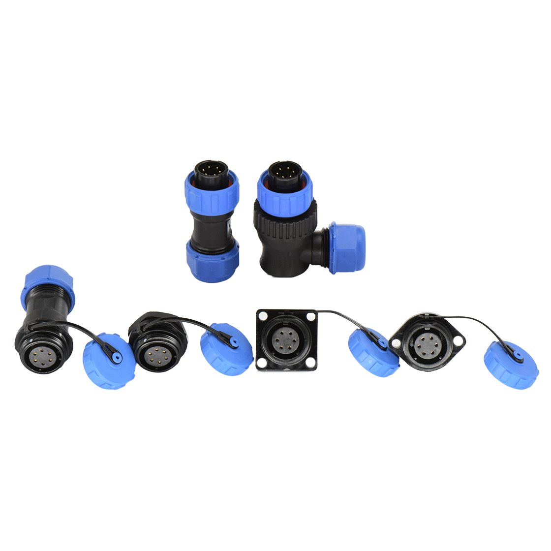 DP17系列 航空插头 6芯电缆公插头 电缆直径7-10mm