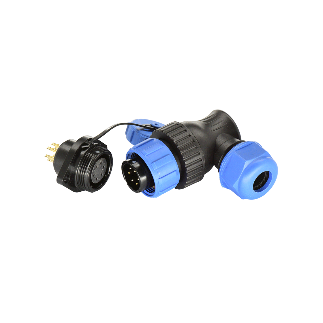 DP17系列 6芯两孔法兰母插座