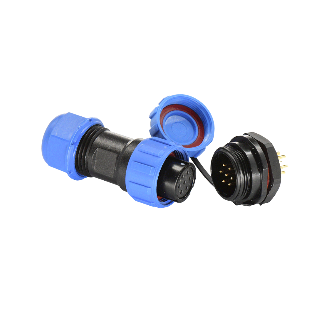 DP17系列 航空插头 7芯后螺母公插座