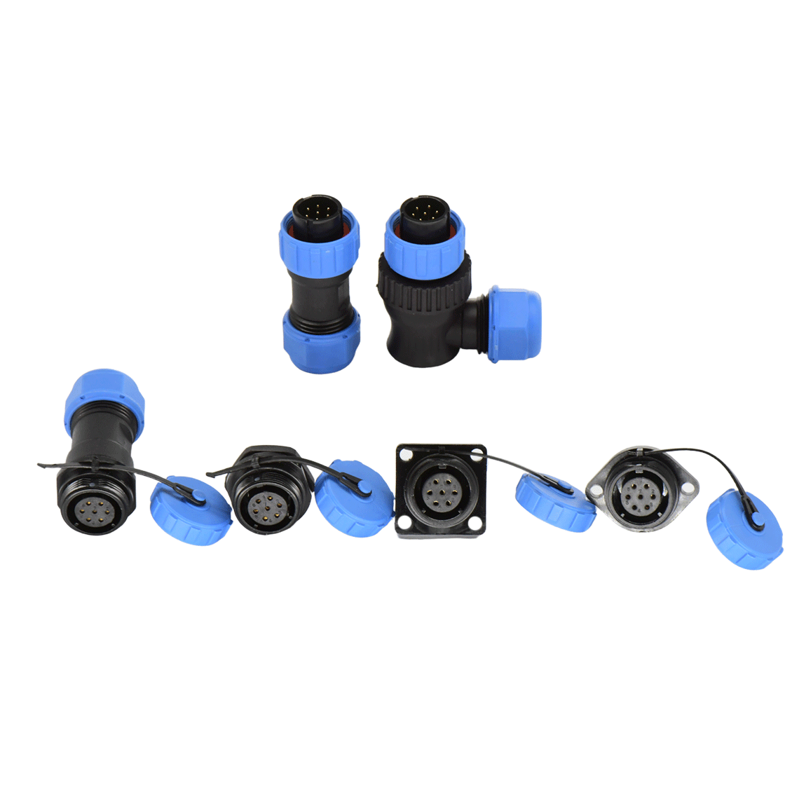 DP17系列 航空插头 7芯电缆公插头 电缆直径7-10mm