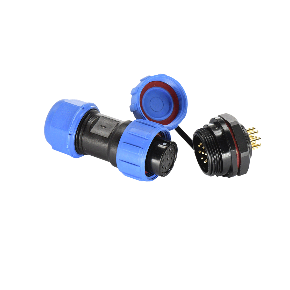 DP17系列 航空插头 9芯后螺母公插座