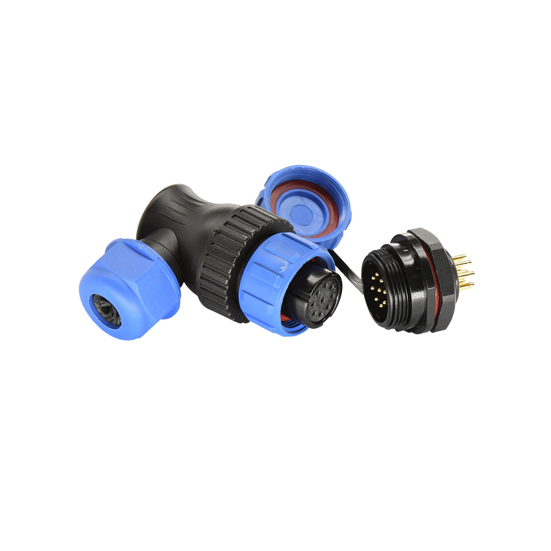 DP17系列 航空插头 9芯后螺母公插座