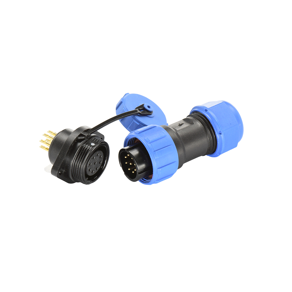 DP17系列 9芯两孔法兰母插座