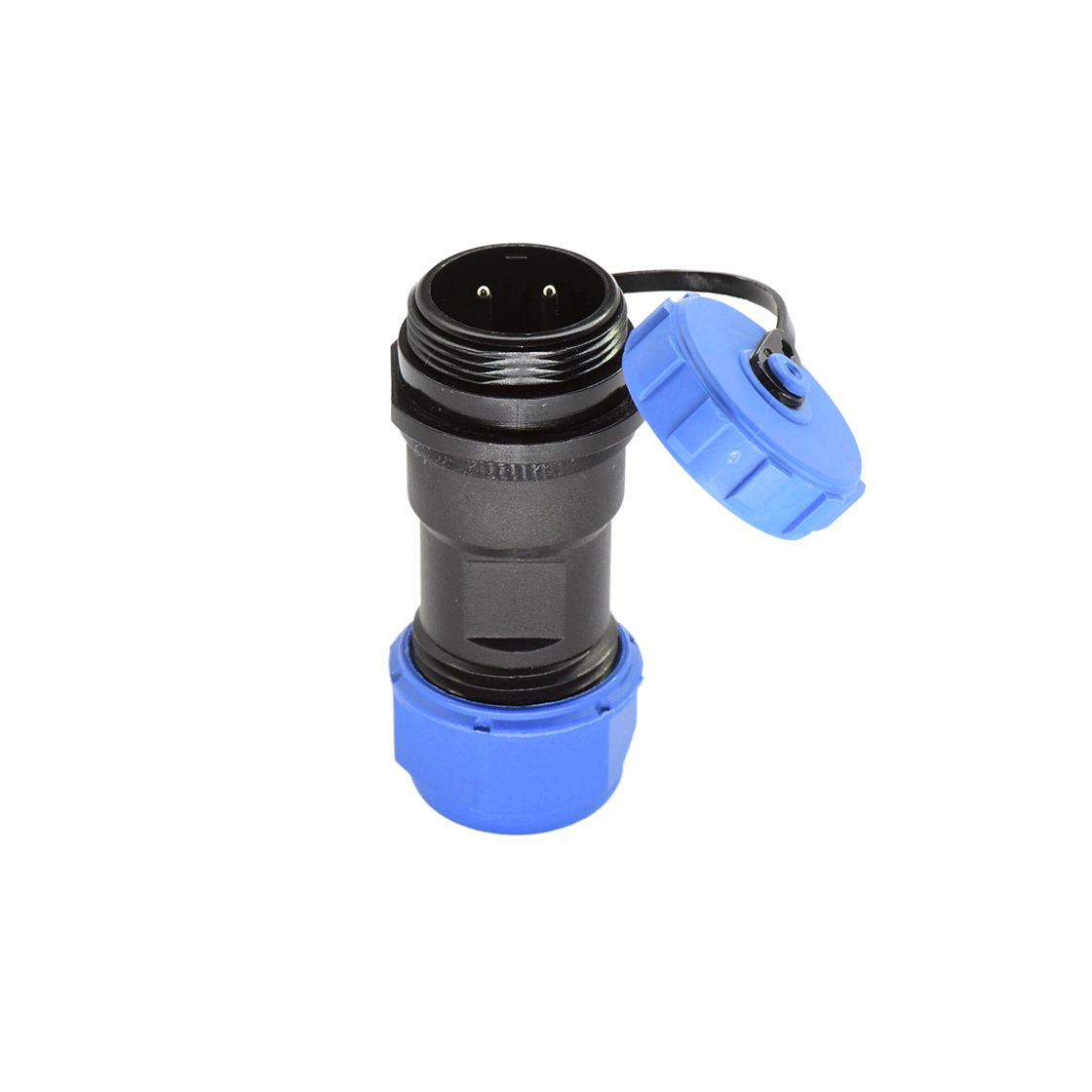 DP17系列 航空插头 2芯电缆对接公插座 电缆直径7-10mm