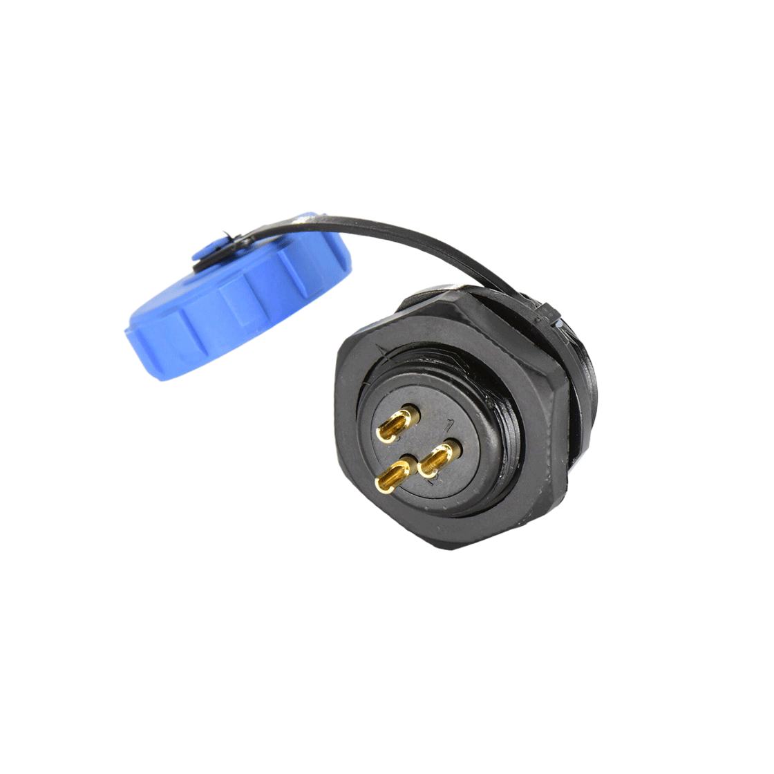 DP17系列 航空插头 3芯后螺母公插座