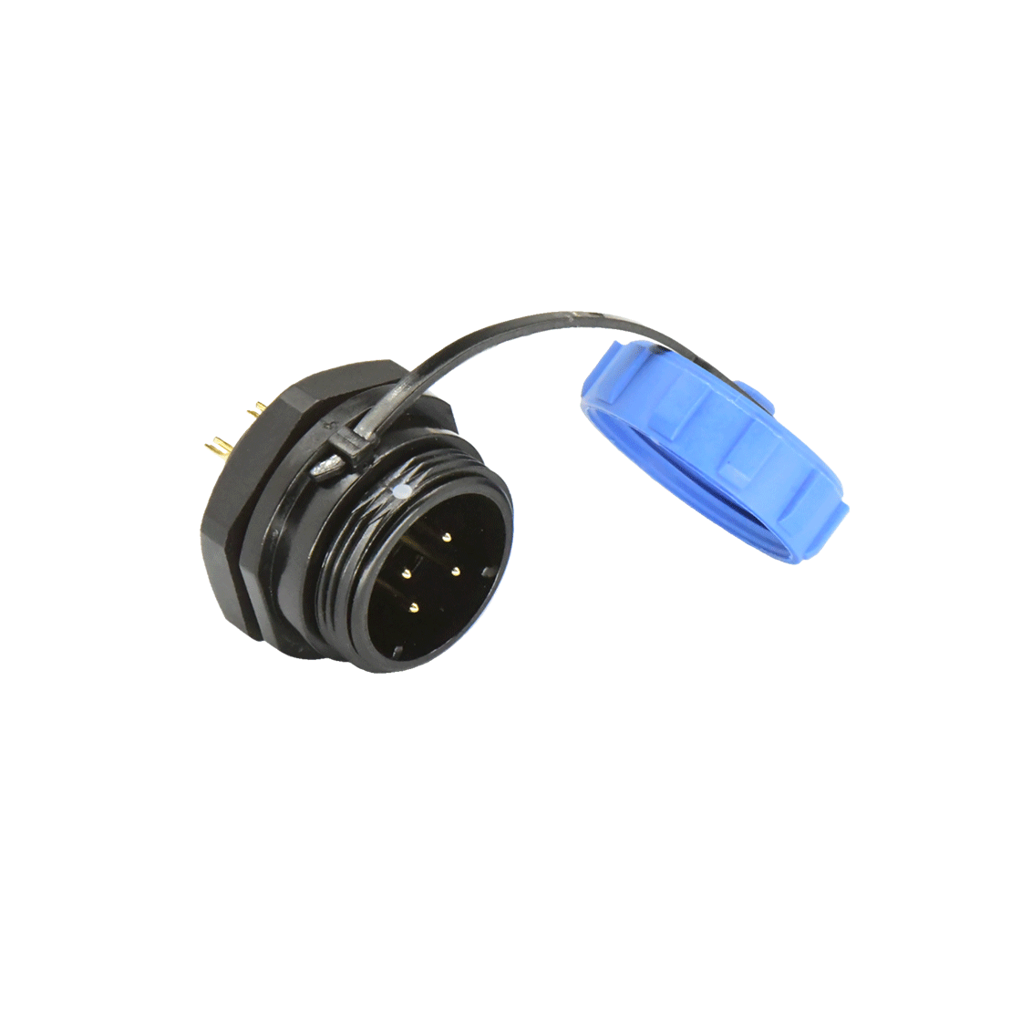 DP17系列 航空插头 4芯后螺母公插座