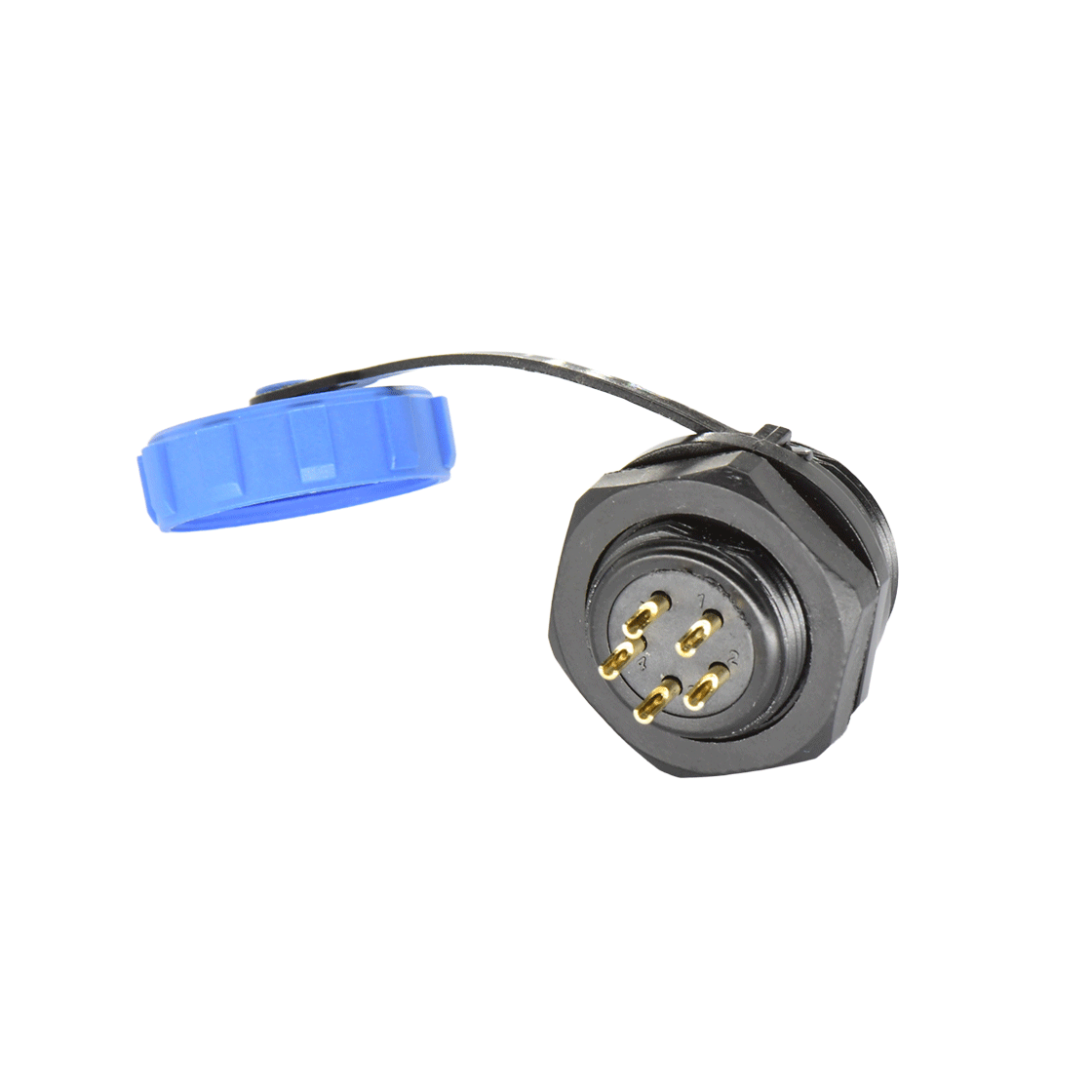 DP17系列 航空插头 5芯后螺母公插座