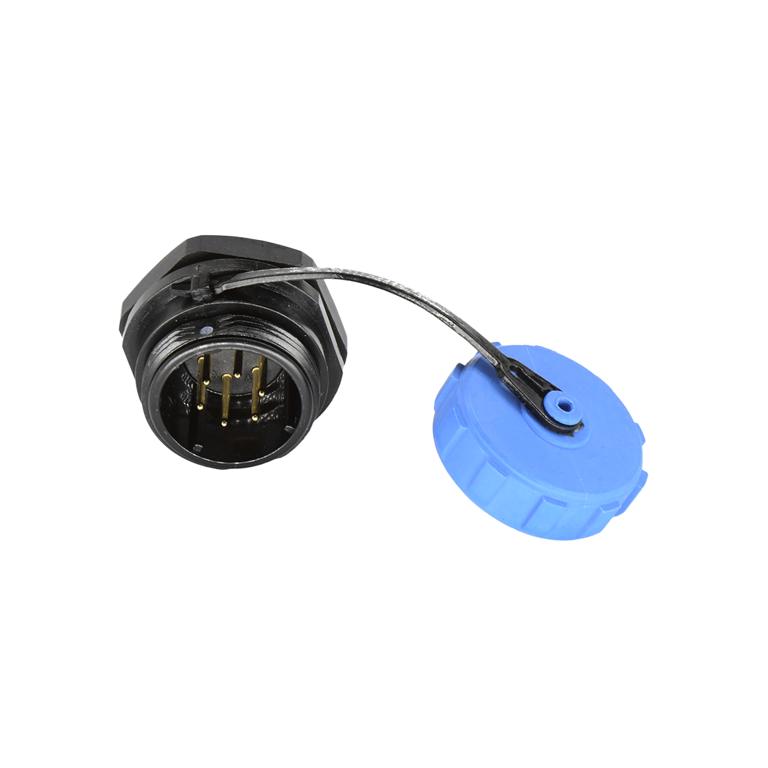 DP17系列 航空插头 6芯后螺母公插座