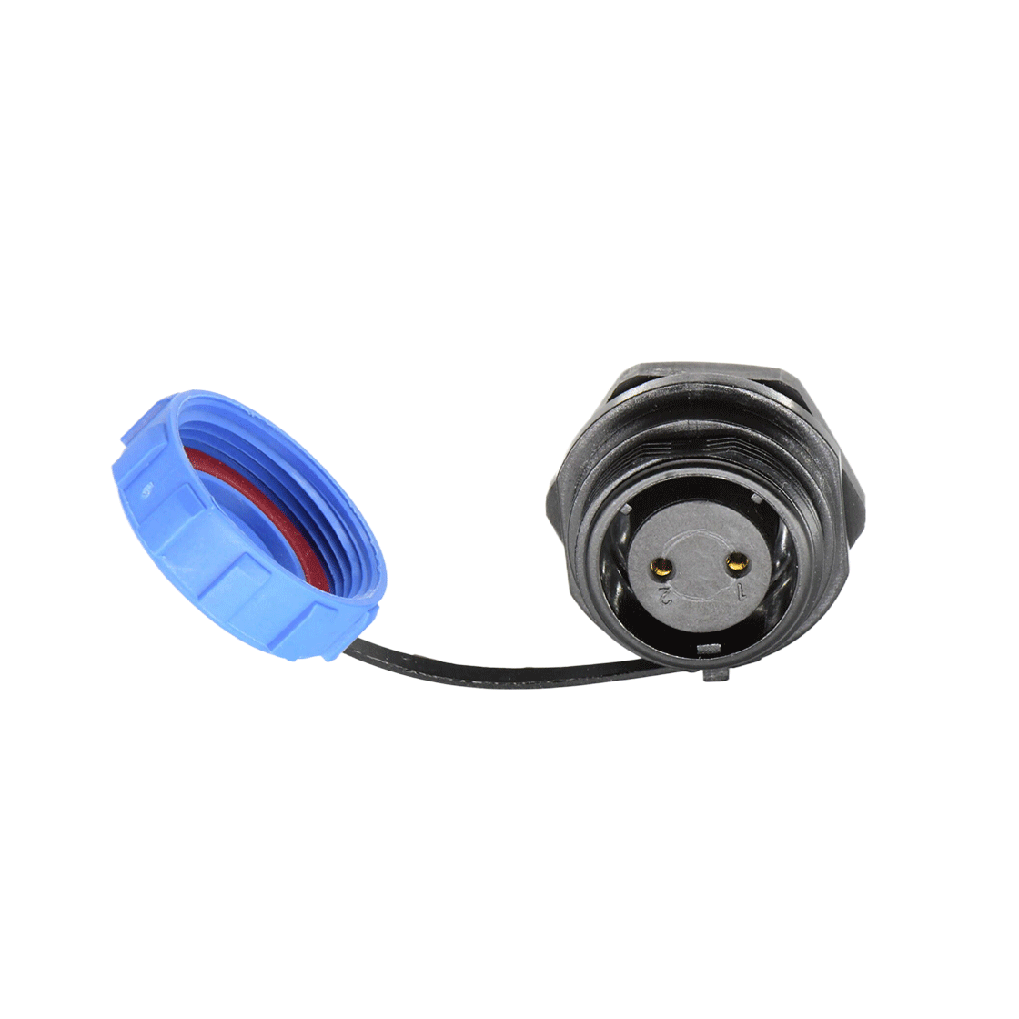 DP17系列 航空插头 2芯后螺母母插座