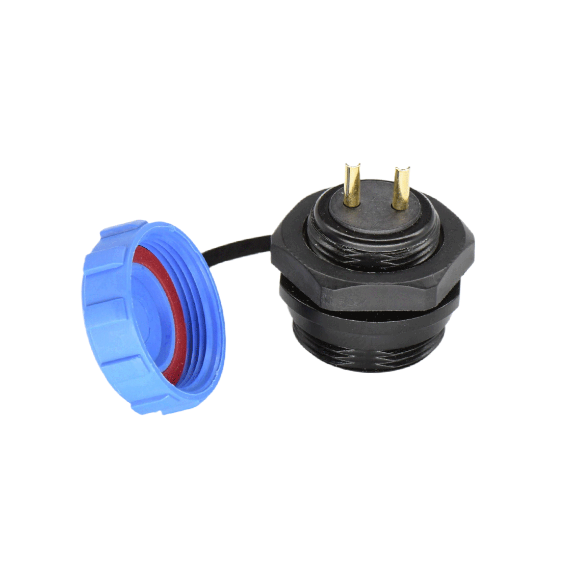 DP17系列 航空插头 2芯后螺母母插座