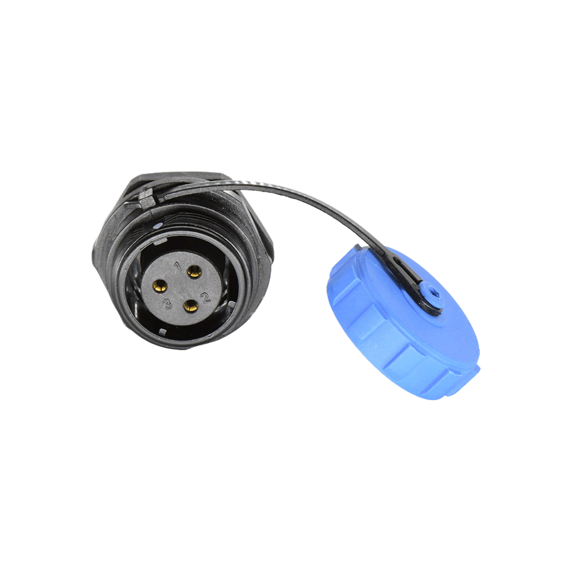 DP17系列 航空插头 3芯后螺母母插座