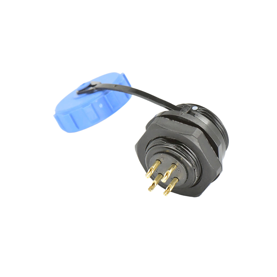 DP17系列 航空插头 4芯后螺母母插座