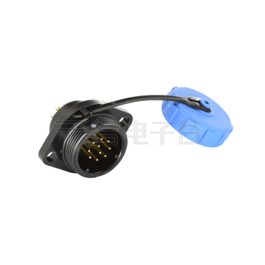 DP17系列 10芯两孔法兰公插座