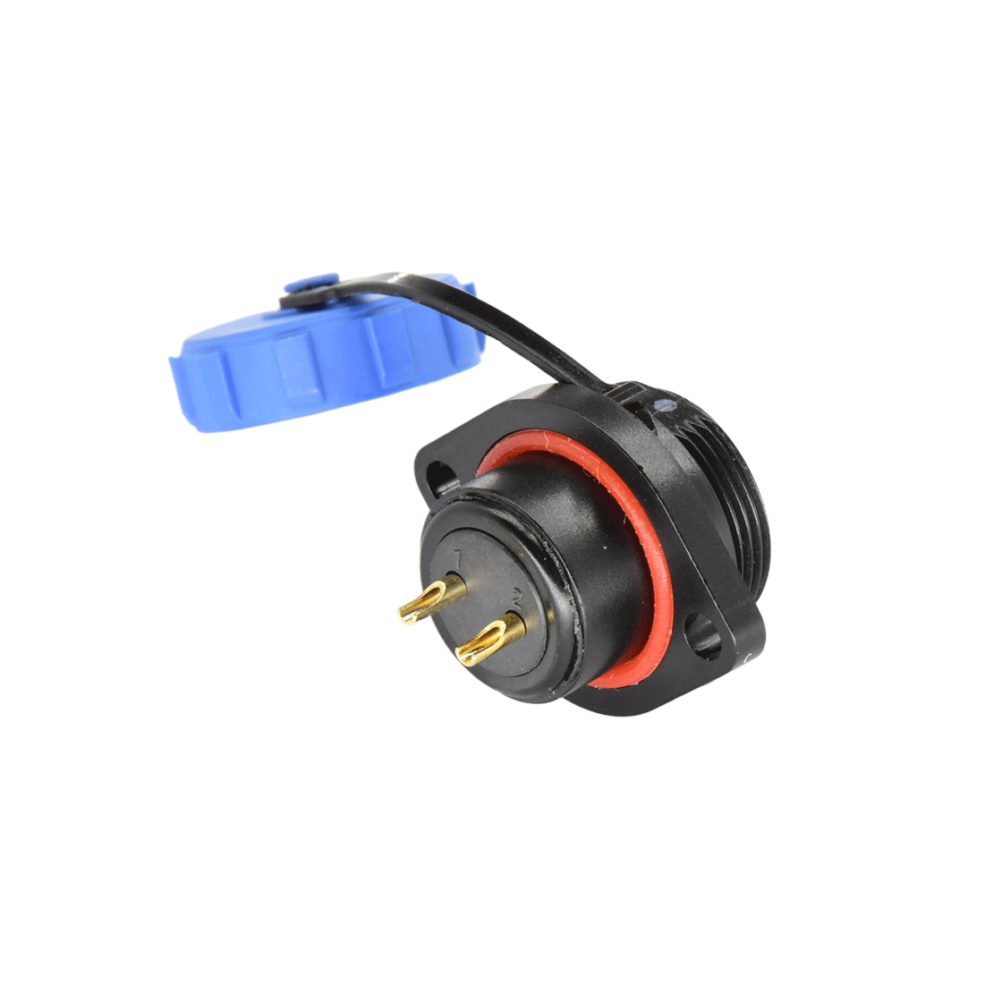 DP17系列 2芯两孔法兰公插座