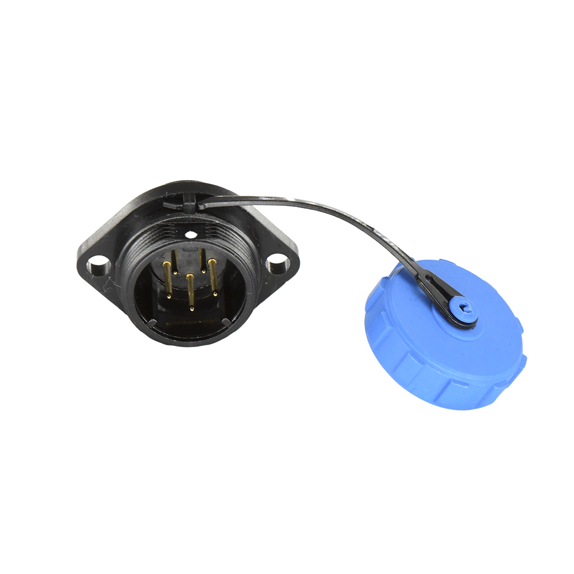 DP17系列 5芯两孔法兰公插座