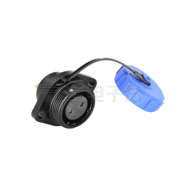 DP17系列 2芯两孔法兰母插座