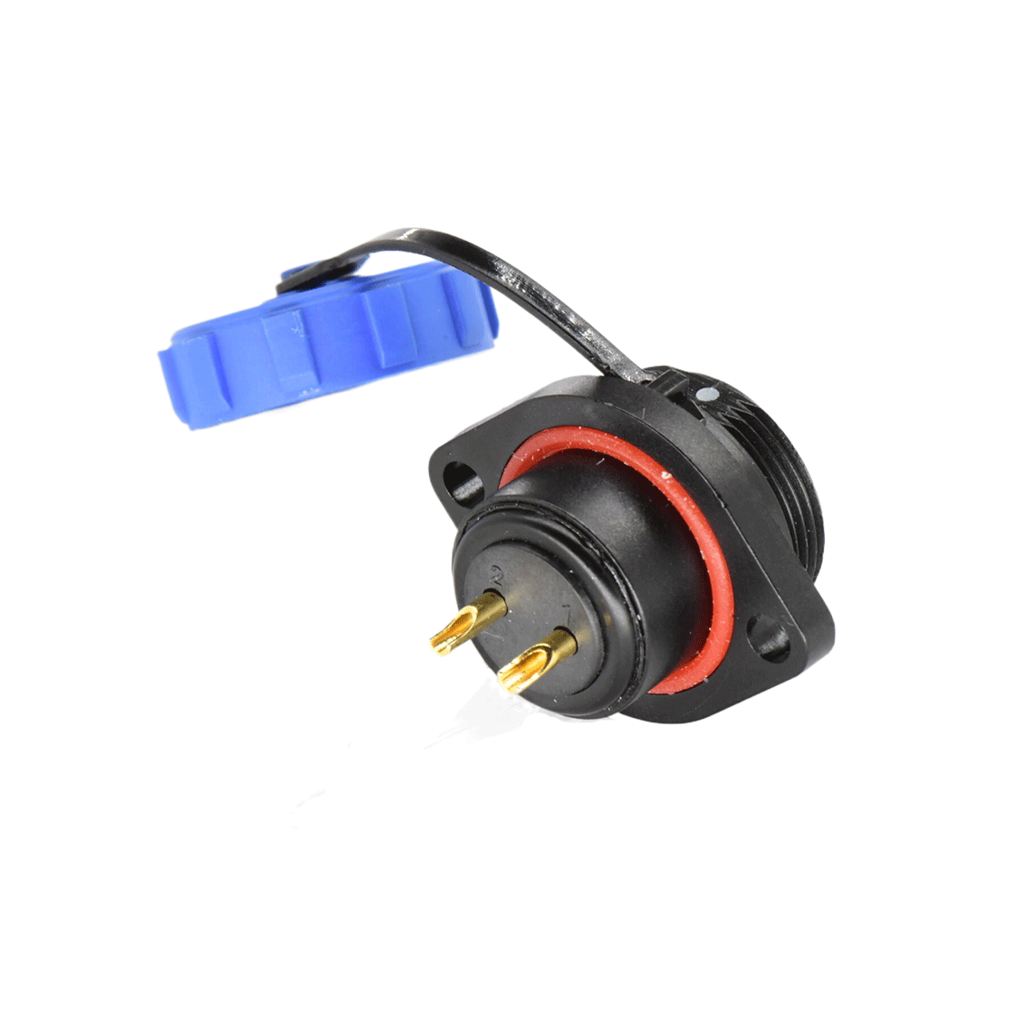 DP17系列 2芯两孔法兰母插座