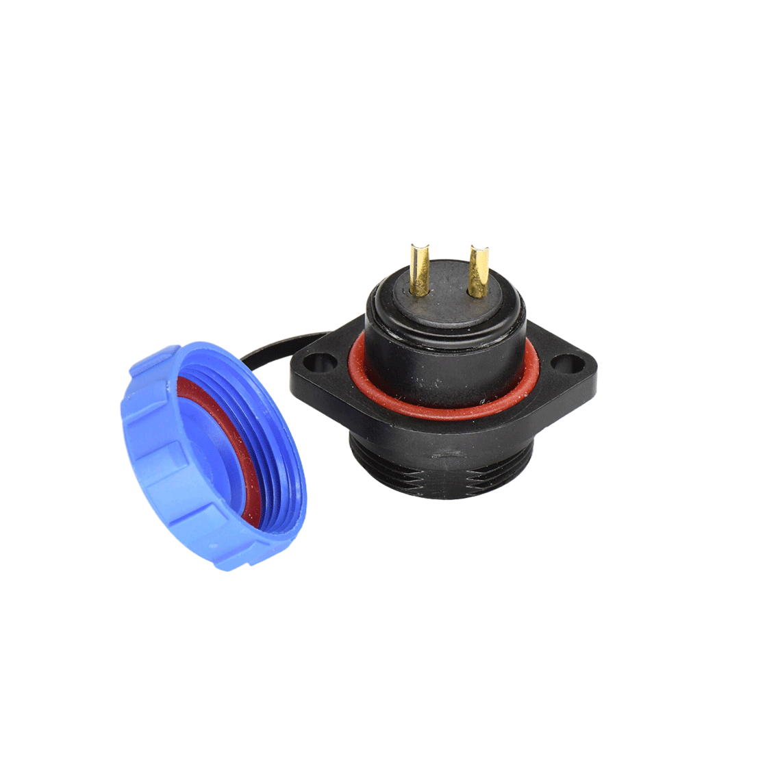 DP17系列 2芯两孔法兰母插座