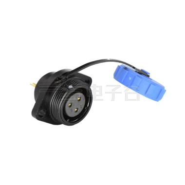 DP17系列 3芯两孔法兰母插座