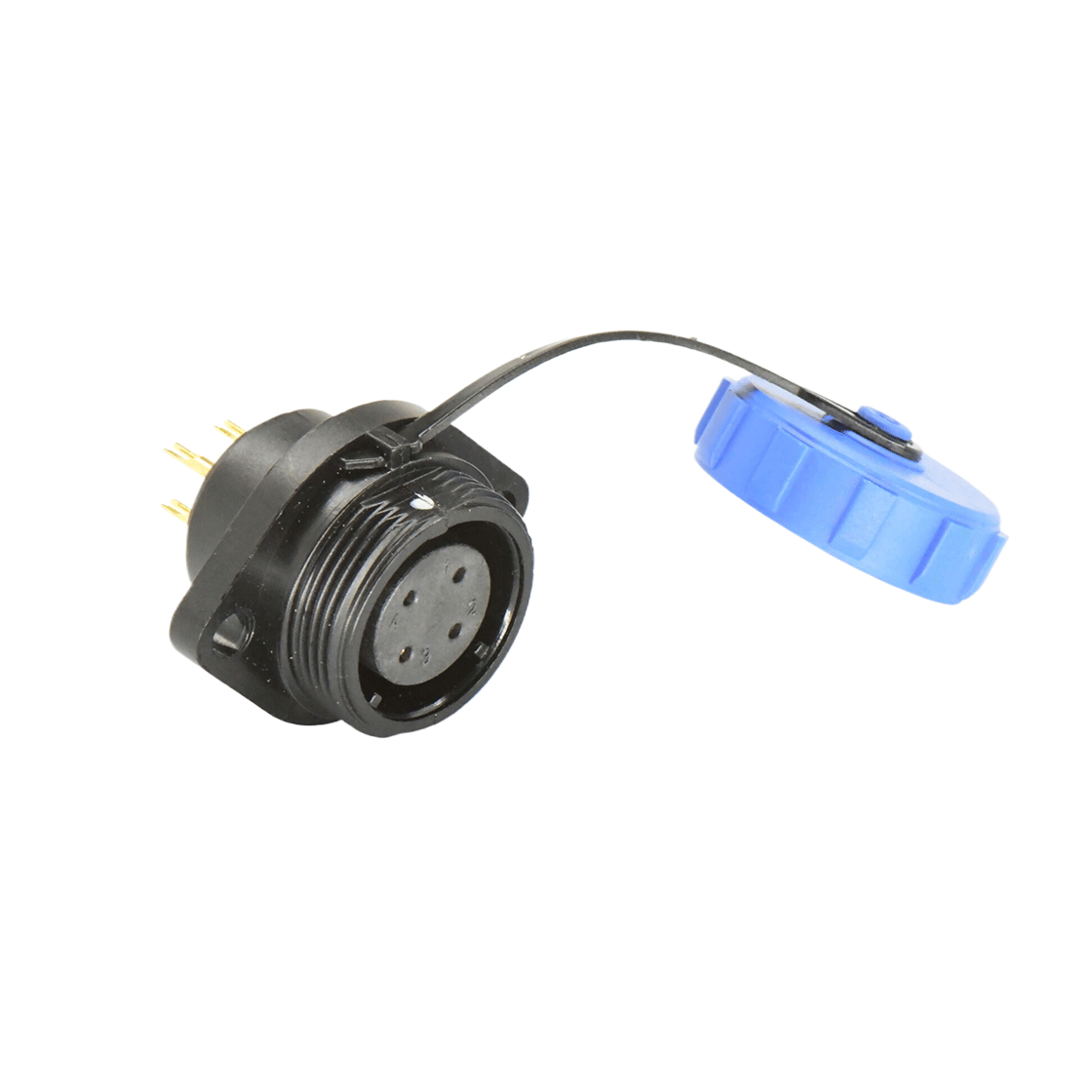 DP17系列 4芯两孔法兰母插座