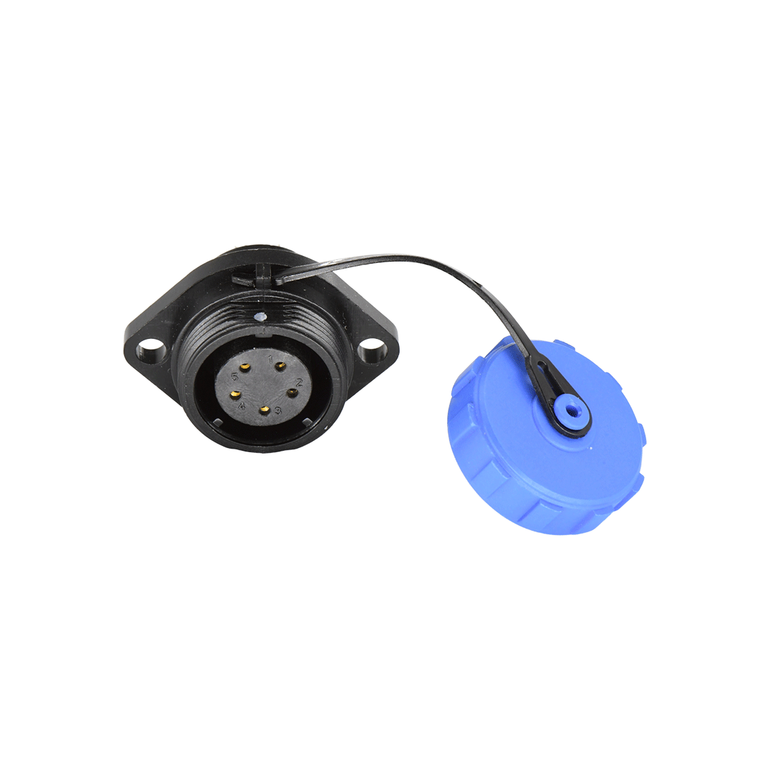 DP17系列 5芯两孔法兰母插座