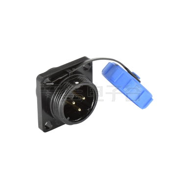 DP17系列 3芯方形法兰公插座