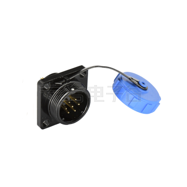 DP17系列 7芯方形法兰公插座