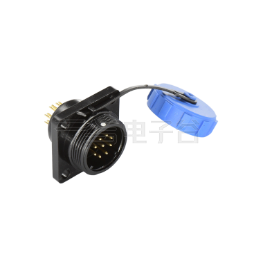 DP17系列 9芯方形法兰公插座