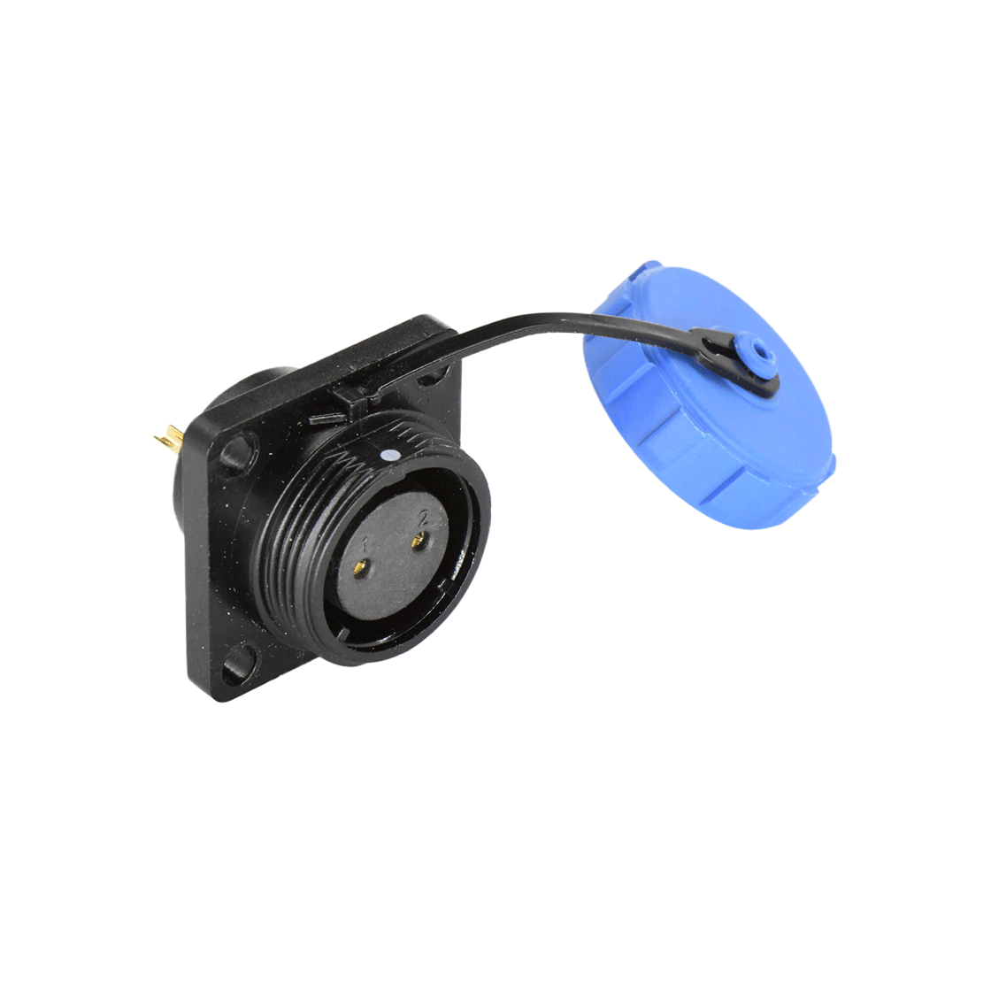 DP17系列 2芯方形法兰母插座