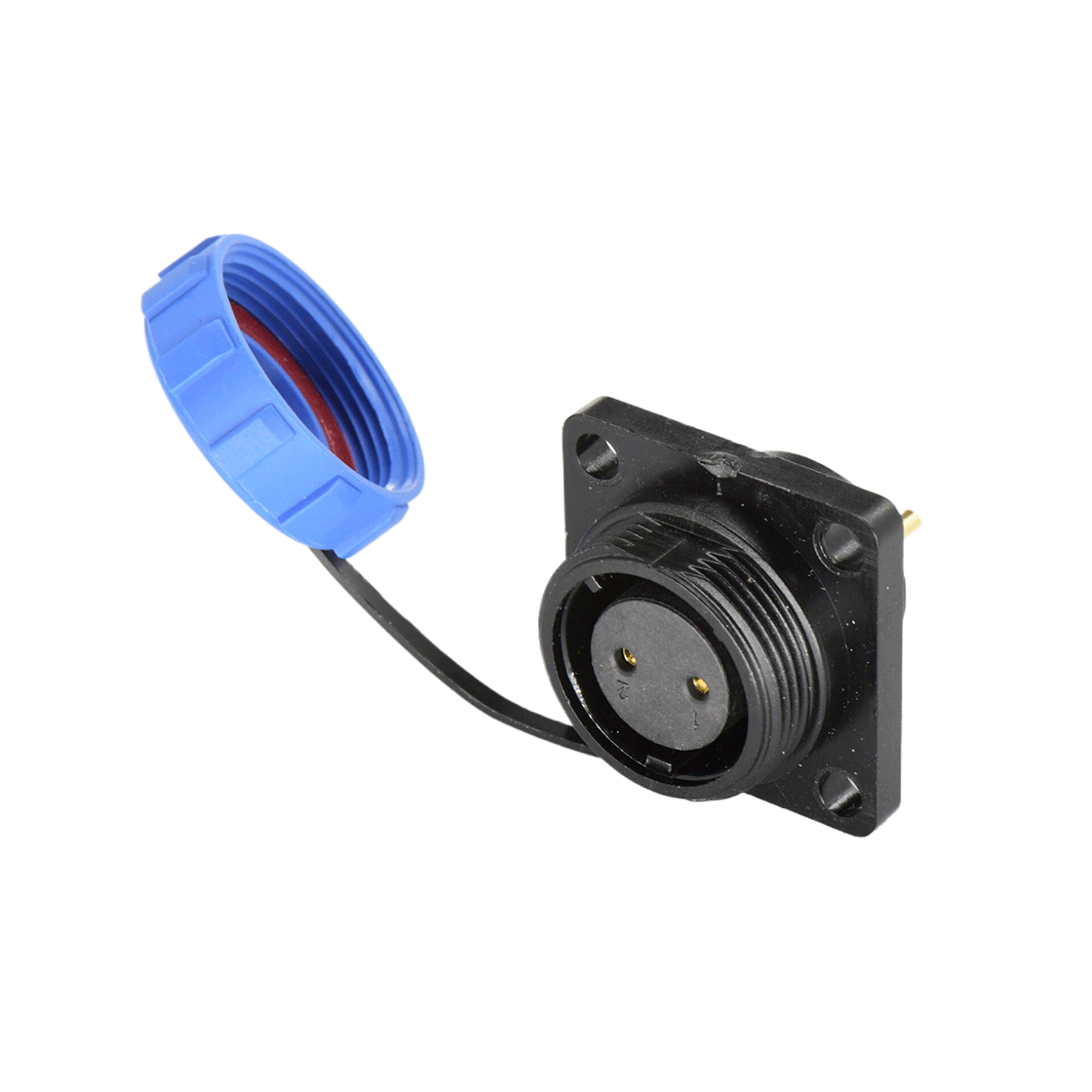 DP17系列 2芯方形法兰母插座