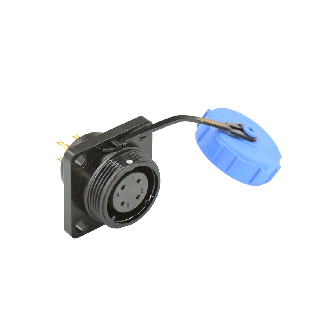 DP17系列 4芯方形法兰母插座