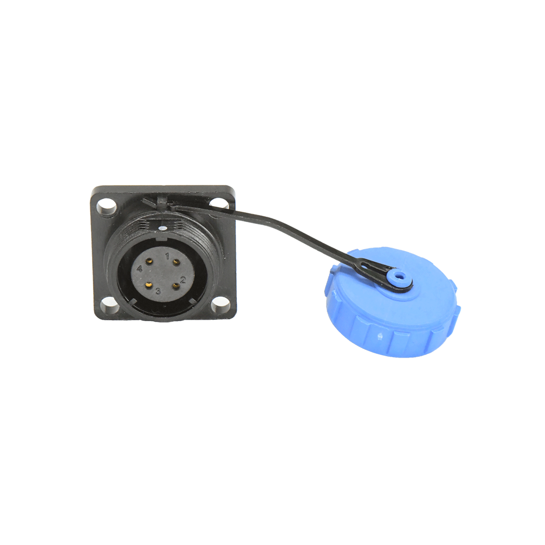 DP17系列 4芯方形法兰母插座