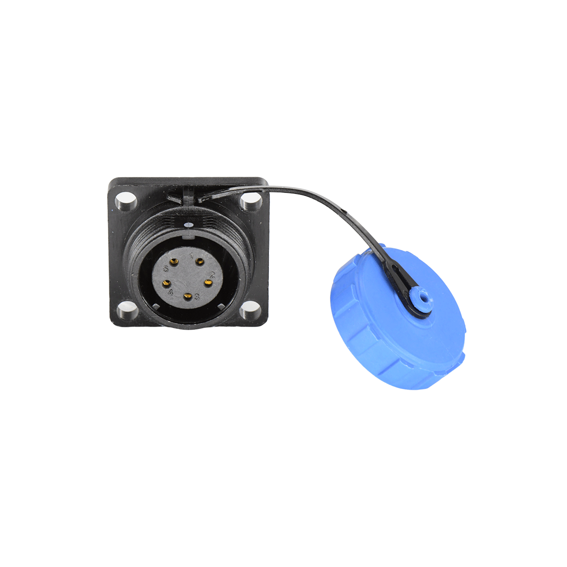 DP17系列 5芯方形法兰母插座