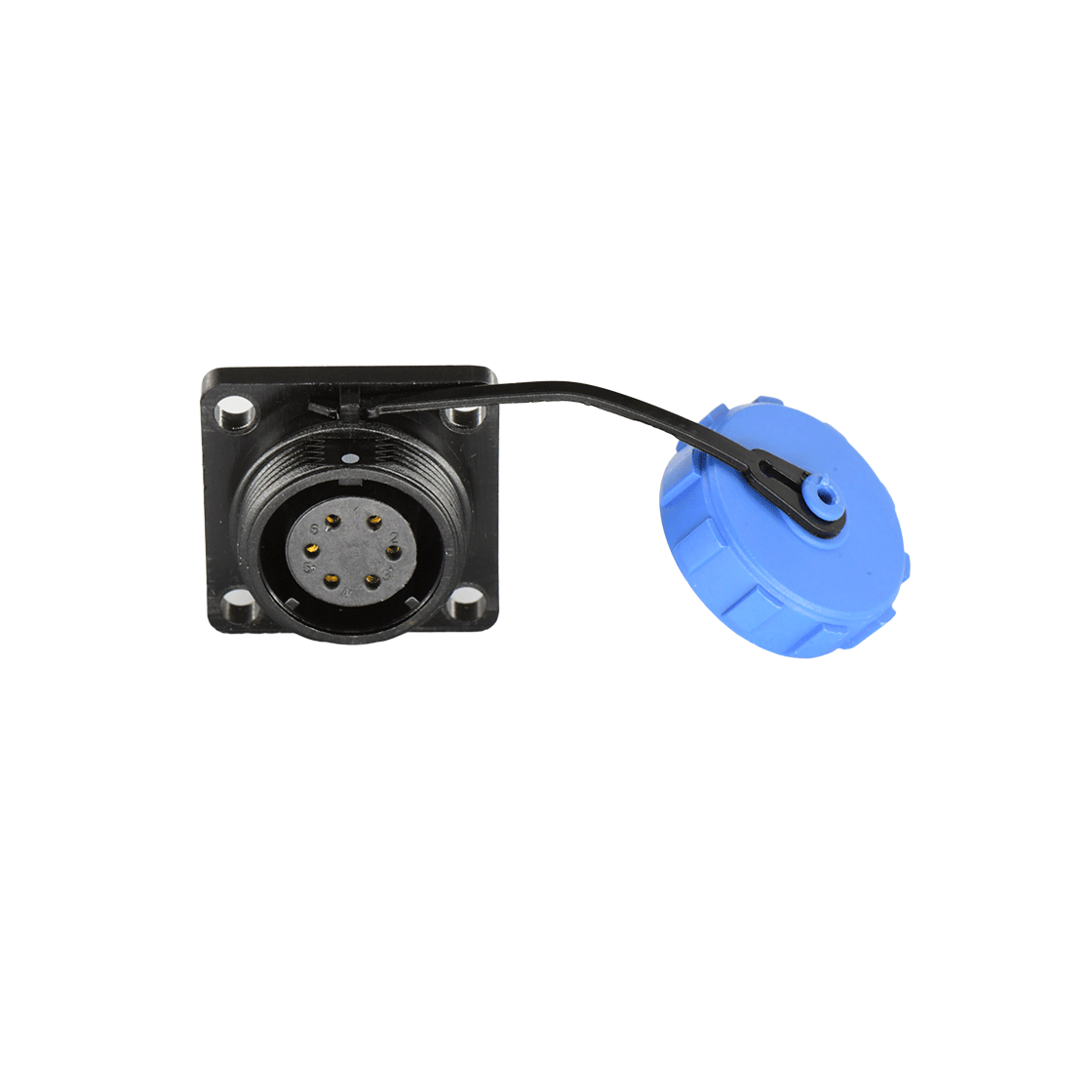 DP17系列 6芯方形法兰母插座