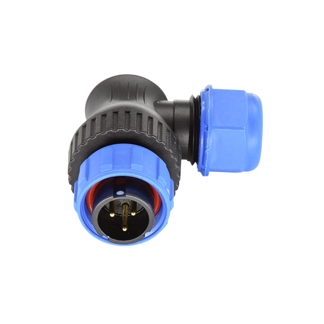 DP17系列 3芯弯式电缆公插头 电缆直径7-10mm