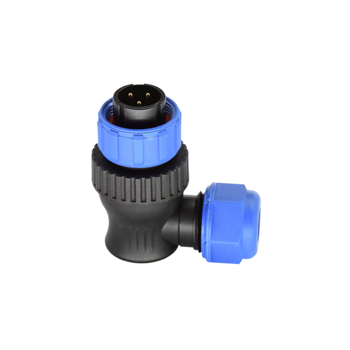 DP17系列 3芯弯式电缆公插头 电缆直径7-10mm