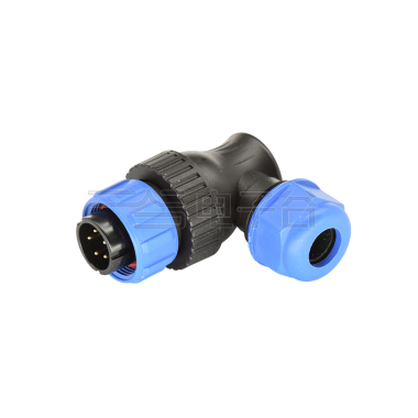 DP17系列 5芯弯式电缆公插头 电缆直径7-10mm