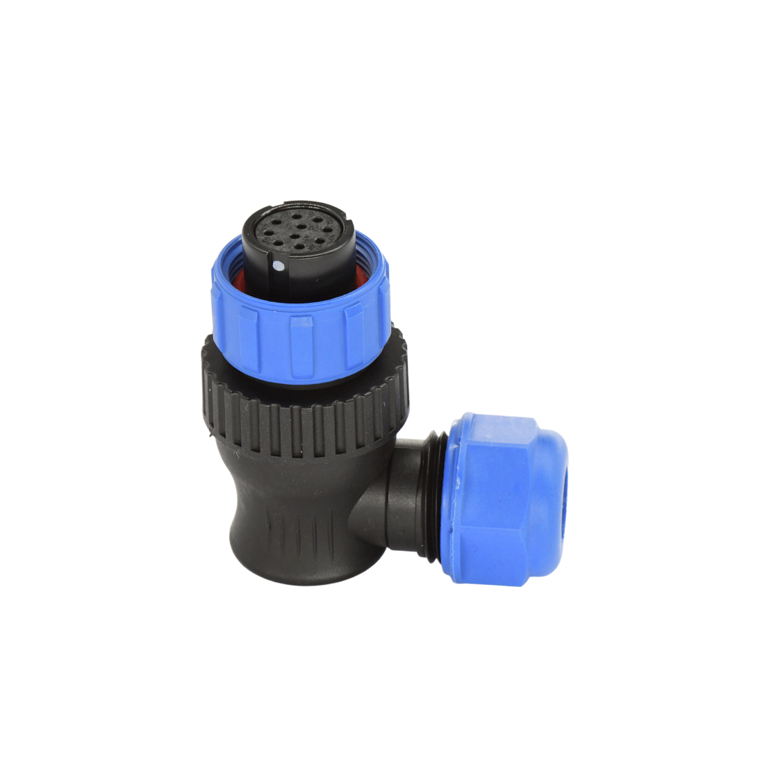 DP17系列 10芯弯式电缆母插头 电缆直径7-10mm