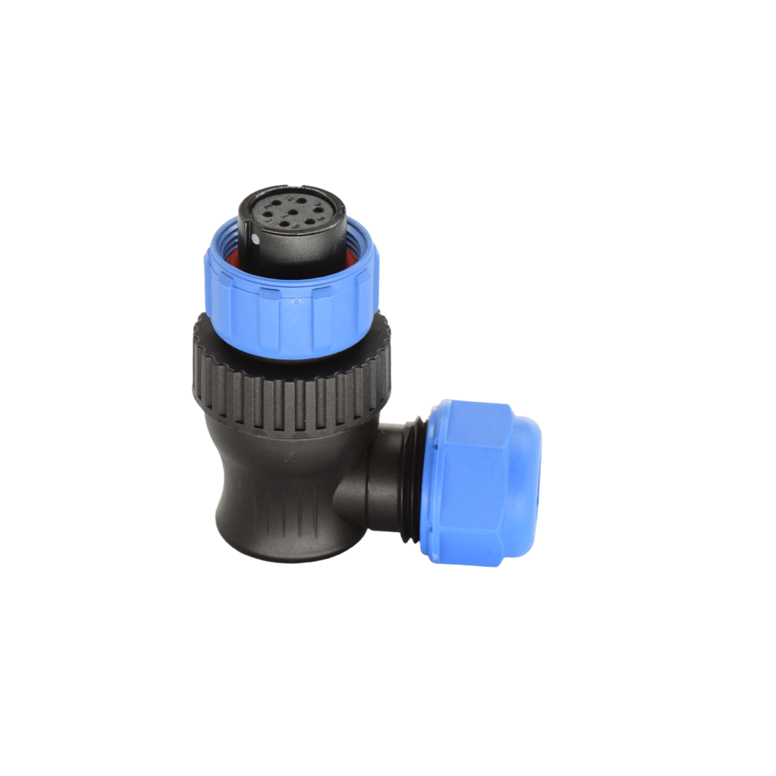 DP17系列 7芯弯式电缆母插头 电缆直径7-10mm