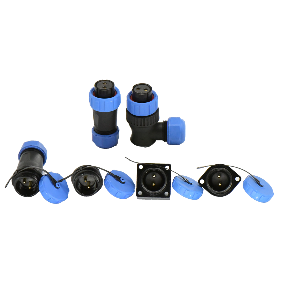 DP21系列 航空插头 2芯电缆母插头 电缆直径7-12mm