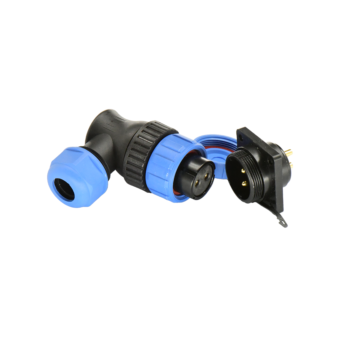 DP21系列 航空插头 2芯方形公插座